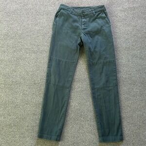 Askov Finlayson Explorer Pants Mens 32x32 Green Canvas Chino Made USA Outdoor